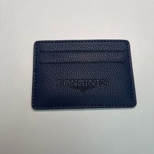 New navy Longines Swiss Watch Warranty Guarantee Cards Card Holder Wallet